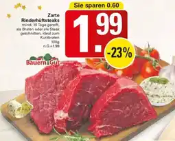 WEZ Bauern Gut Zarte Rinderhüftsteaks Angebot