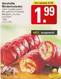 WEZ Herzhafte Rinderrouladen Angebot