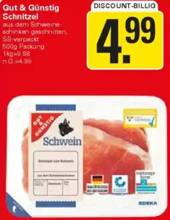 WEZ Gut & Günstig Schnitzel Angebot