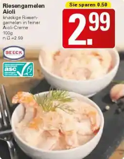 WEZ Riesengarnelen Aioli Angebot
