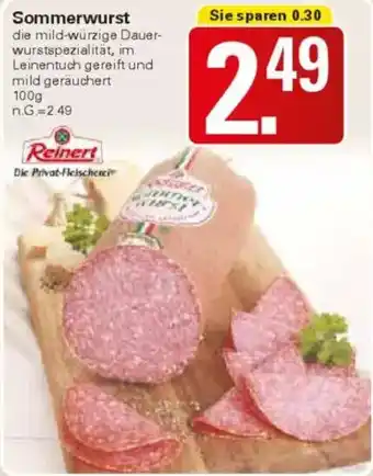 WEZ Reinert Sommerwurst Angebot