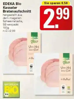 WEZ EDEKA Bio Kasseler Bratenaufschnitt Angebot