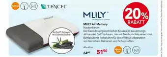 Matratzen Concord Tencel Mlily Air Memory Nackenkissen Angebot