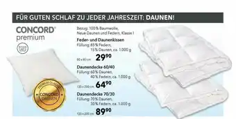 Matratzen Concord Concord Premium Feder- Und Daunenkissen Oder Daunendecke 60-40 Oder 70-30 Angebot