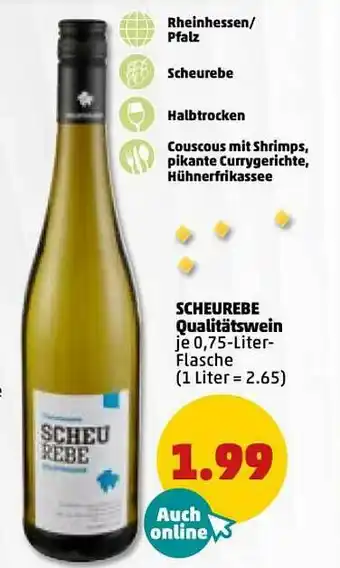 PENNY Scheurebe Qualitätswein Angebot