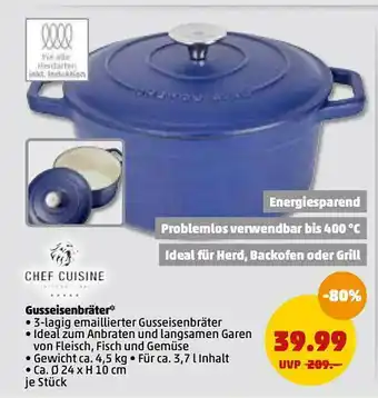 PENNY Chef Cuisine Gusseisenbräter Angebot