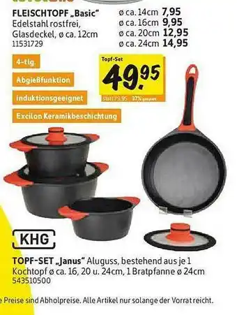 SCONTO Khg Topf-set „janus“ Oder Fleischtopf „basic“ Angebot