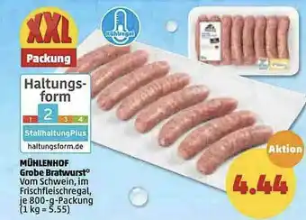 PENNY Mühlenhof Grobe Bratwurst Angebot