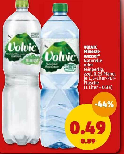 Volvic Mineralwasser Angebot bei PENNY