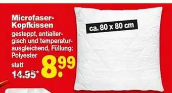 Repo Markt Microfaser- Kopfkissen Angebot