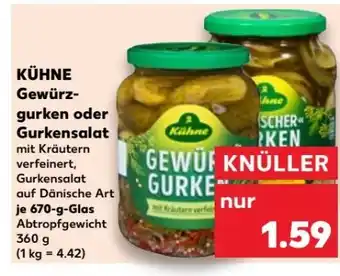 Kaufland Kühne Gewürzgurken Angebot