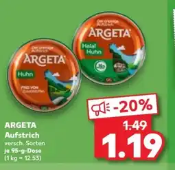 Kaufland Argeta Aufstrich Angebot