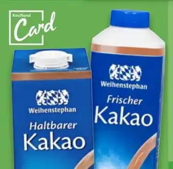 Kaufland Weihenstephan Haltbarer Kakao Angebot