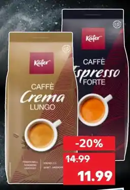 Kaufland Käfer Kaffee Caffè Crema Lungo Angebot