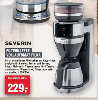 Handelshof SEVERIN FILTERKAFFEE- VOLLAUTOMAT FILKA Angebot