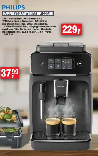 Handelshof PHILIPS KAFFEEVOLLAUTOMAT EP1220/00 Angebot