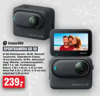 Handelshof Insta360 SPORTKAMERA GO 3S Angebot