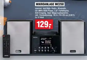 Handelshof Lenco MIKROANLAGE MC250 Angebot