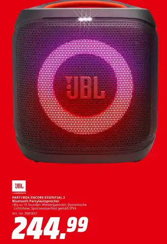 MediaMarkt Jbl partybox encore essential 2 Angebot