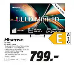 MediaMarkt Hisense 65 u 7 q 65 mini led tv Angebot