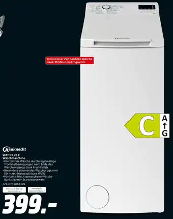 MediaMarkt Bauknecht wat dr 23 c waschmaschine Angebot