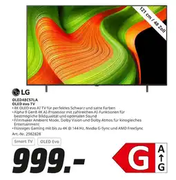 MediaMarkt Lg oled48c57la oled evo tv Angebot