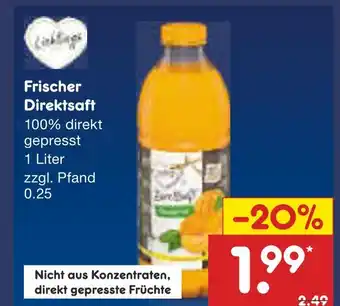 Netto Marken-Discount Frischer direktsaft Angebot