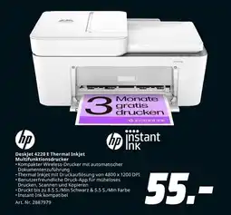 MediaMarkt Hp deskjet 4220 e thermal inkjet multifunktionsdrucker Angebot