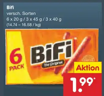 Netto Marken-Discount Bifi würstchen Angebot