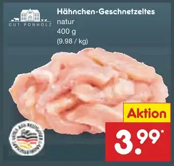 Netto Marken-Discount Gut ponholz hähnchen-geschnetzeltes natur Angebot