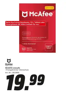 MediaMarkt Mcafee livesafe Angebot