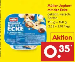 Netto Marken-Discount Müller joghurt mit der ecke Angebot
