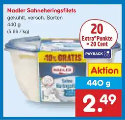 Netto Marken-Discount Nadler sahneheringsfilets Angebot