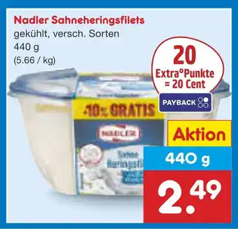 Netto Marken-Discount Nadler sahneheringsfilets Angebot