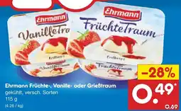 Netto Marken-Discount Ehrmann früchtetraum Angebot