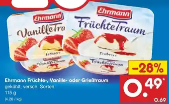 Netto Marken-Discount Ehrmann früchtetraum Angebot