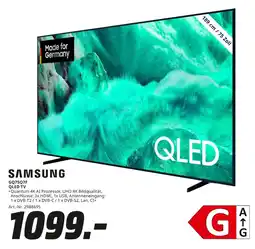 MediaMarkt Samsung gq75q7f qled tv Angebot
