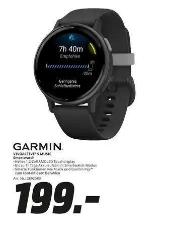 MediaMarkt Garmin vivoactive 5 music smartwatch Angebot