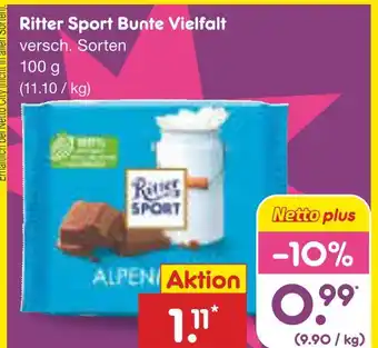 Netto Marken-Discount Ritter sport bunte vielfalt Angebot
