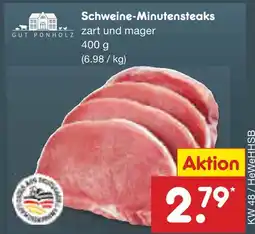 Netto Marken-Discount Gut ponholz schweine-minutensteaks Angebot