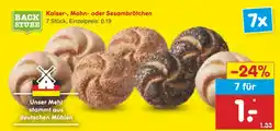 Netto Marken-Discount Backstube kaiserbrötchen Angebot