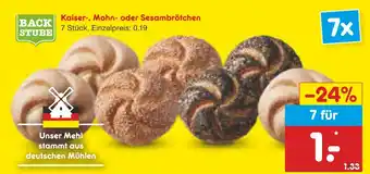Netto Marken-Discount Backstube kaiserbrötchen Angebot