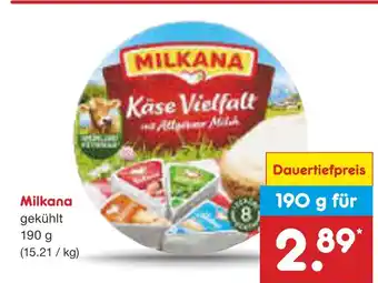 Netto Marken-Discount Milkana käse vielfalt Angebot