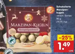 Netto Marken-Discount Schokolierte marzipankugeln Angebot