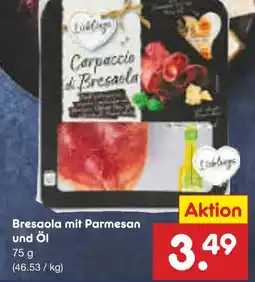 Netto Marken-Discount Bresaola mit parmesan und öl Angebot
