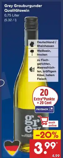 Netto Marken-Discount Grey grauburgunder qualitätswein Angebot