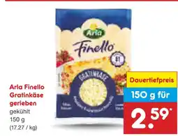 Netto Marken-Discount Arla finello gratin käse gerieben Angebot