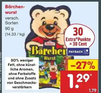 Netto Marken-Discount Bärchenwurst Angebot