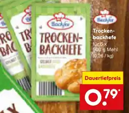 Netto Marken-Discount Backfee trockenbackhefe Angebot