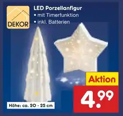 Netto Marken-Discount Dekor led porzellanfigur Angebot
